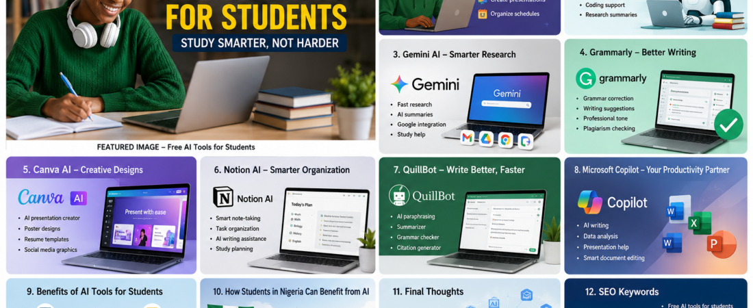 Free AI Tools for Students in 2026 – The Ultimate Guide for Smarter Learning